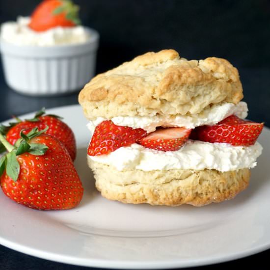 Strawberry and Cream Shortcakes - Recipe photo by mygorgeousrecipes