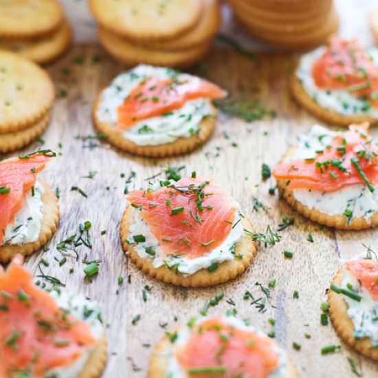 Smoked Salmon Bites - Recipe photo by cookingforkeeps