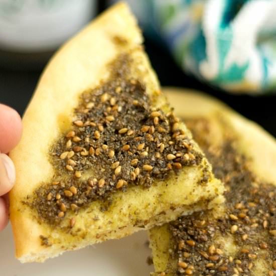 Zaatar Pita Bread - Recipe photo by srividhya