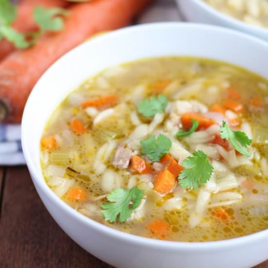 Chicken Lemon Orzo Soup - Recipe photo by feelgoodfoodie1