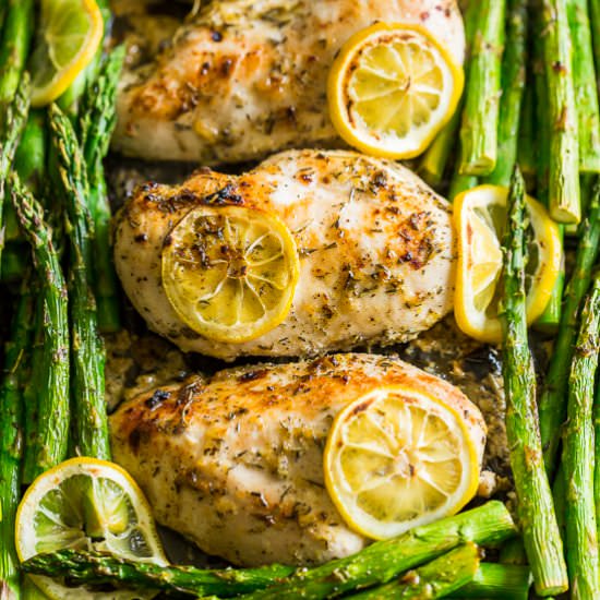 Lemon Chicken Sheet Pan Dinner - Recipe photo by Get Inspired Everyday
