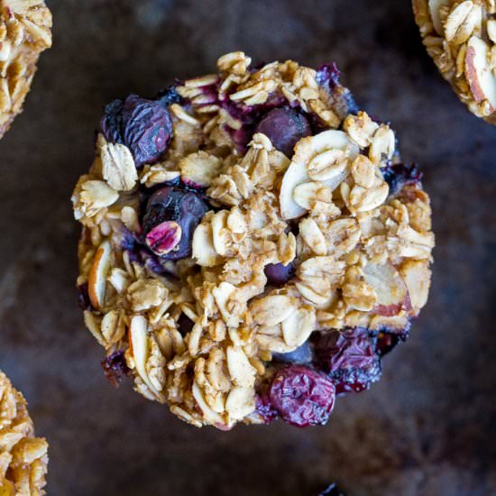 Healthy Baked Oatmeal Cups - Recipe photo by She Likes Food