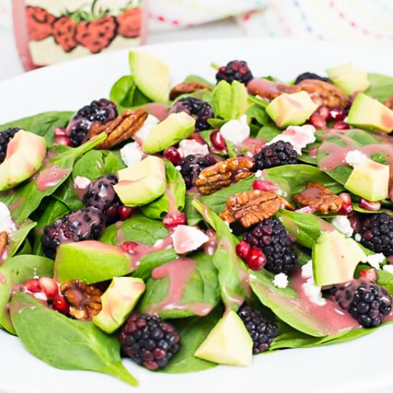 Blackberry Spinach Salad - Recipe photo by Joy In Every Season