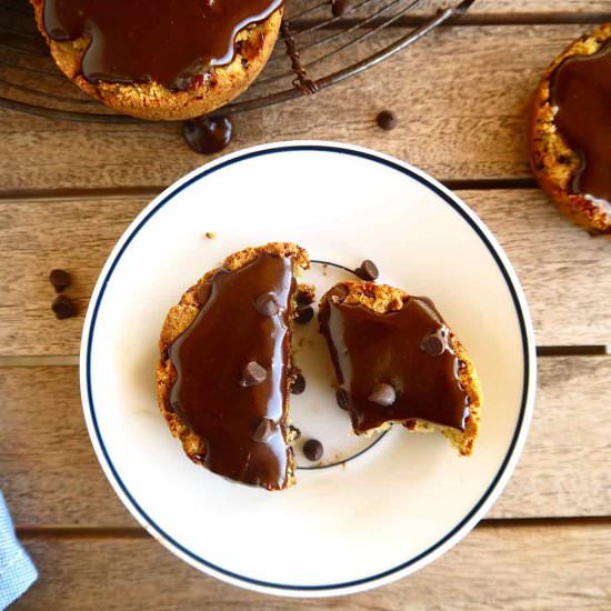 Paleo Chocolate Chip Cookie Cakes - Recipe photo by perchancetocook.com