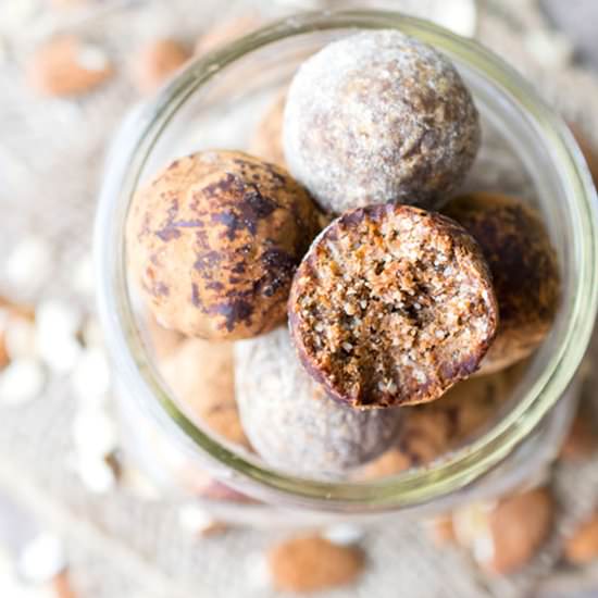 Oat Carob Energy Bites - Recipe photo by Raw Revive