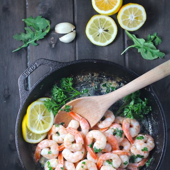 Garlic Lemon Butter Shrimp - Recipe photo by themillennialcook