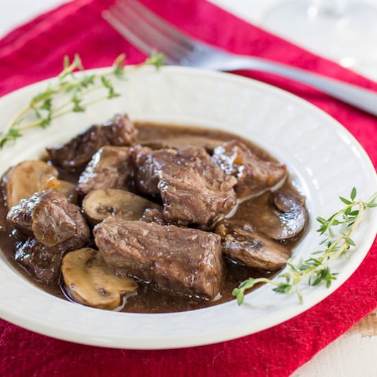 Crock Pot Beef and Mushrooms - Recipe photo by dizzybusyandhungry