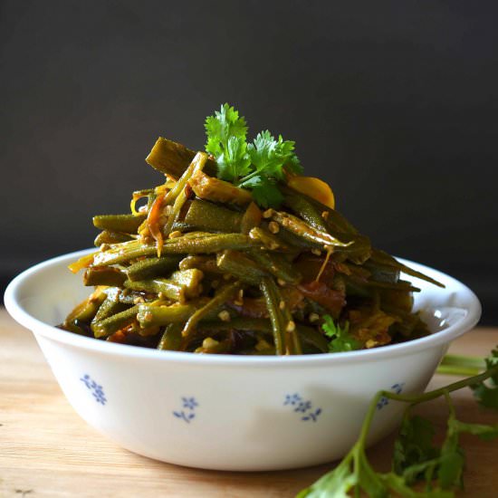 OKRA STIR FRY - Recipe photo by Shamlyn Fernandes