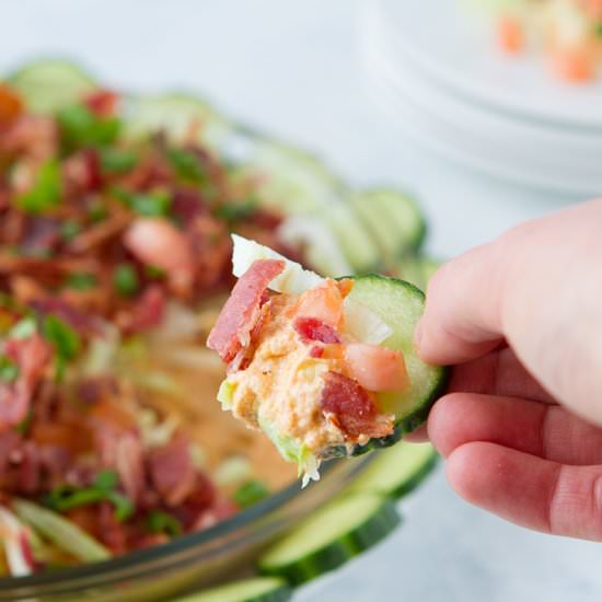 No Bake BLT Dip - Recipe photo by HealthfulPursuit