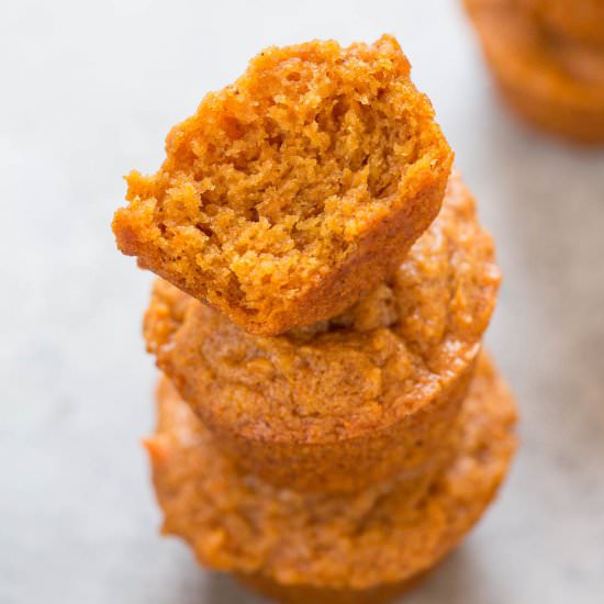 Skinny Mini Sweet Potato Muffins - Recipe photo by Averie