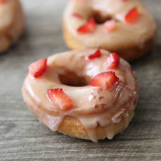 Fresh Strawberry Donuts - Recipe photo by cookedbyjulie