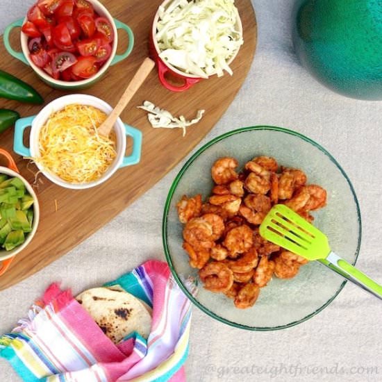 Cajun Shrimp Tacos - Recipe photo by Great 8 Friends