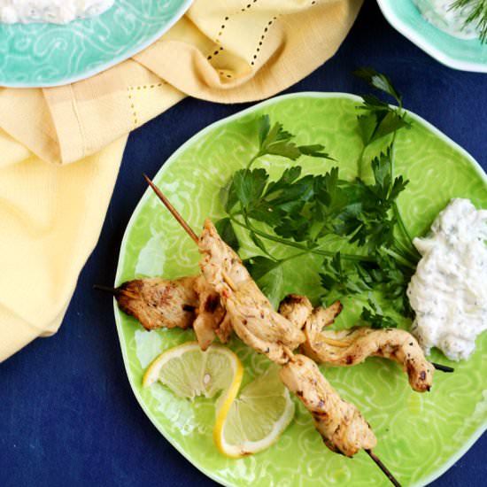 Greek Lemon Chicken Kebabs - Recipe photo by SimpleSassyScrumptious
