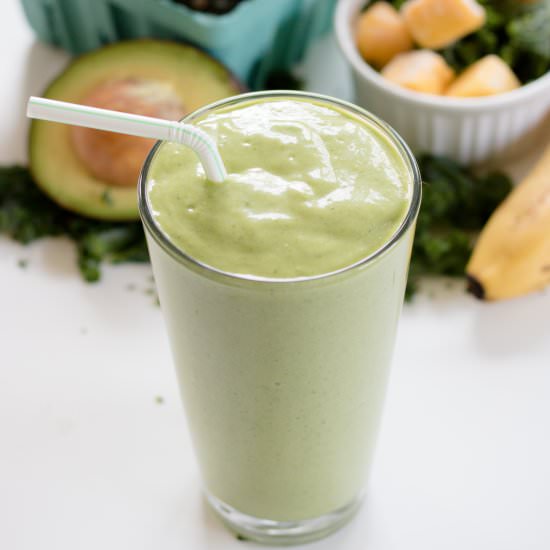 Mango Green Smoothie - Recipe photo by rebekahleanutrition
