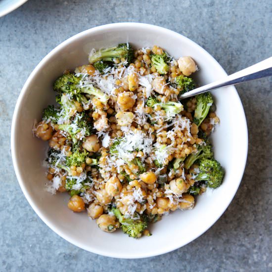 Couscous Salad With Pesto - Recipe photo by doublethyme