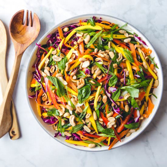 Thai-Inspired Cabbage Salad - Recipe photo by doublethyme