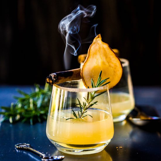 Pear + Lemon Fizz - Recipe photo by Wholesome Patisserie