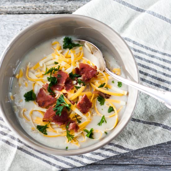 Ramp (Wild Leek) & Potato Soup - Recipe photo by thegreybell
