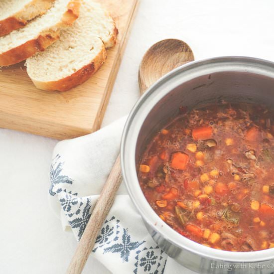 Slow Cooker Lamb Shank Soup - Recipe photo by eatingwithkatie