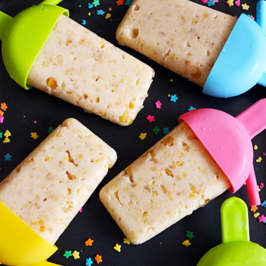 Summer Treats (Corn Ice Pops) - Recipe photo by When Hungry