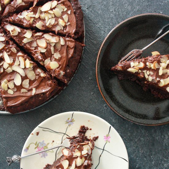 Coconut Almond Fudge Cake - Recipe photo by The Desserted Girl