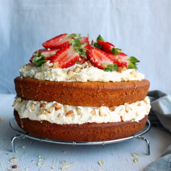 Zesty Orange Honey Layer Cake - Recipe photo by berry sweet life