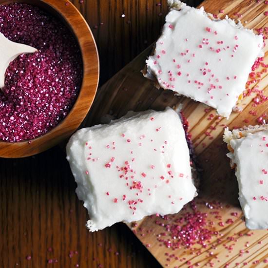 Berry Lemon Snack Cake - Recipe photo by BatterandDough
