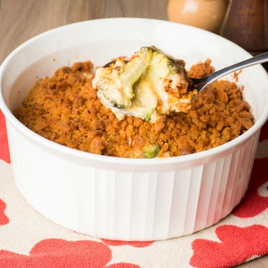Cheesy Broccoli Casserole - Recipe photo by noshingwiththenolands