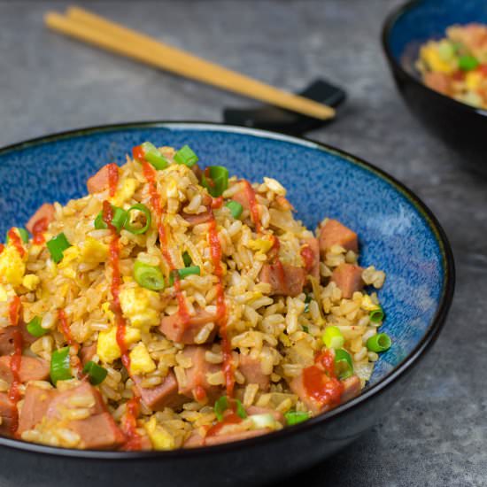 Lightened Up Spam and Kimchi Fried - Recipe photo by GeeksWhoEat