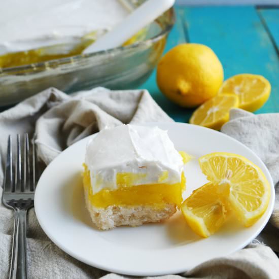GF & Vegan Lemon Cream Pie Bars - Recipe photo by allergyawesomeness