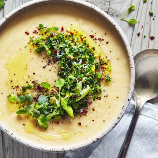 Potato Parsnip & Leek Soup - Recipe photo by Natural Girl Modern World