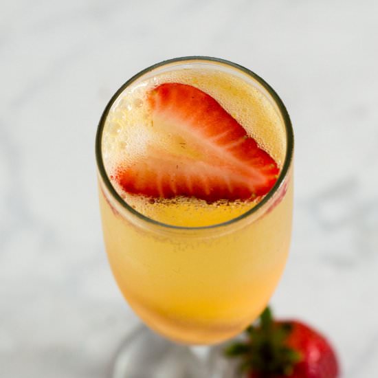 Mango Sorbet Bellini - Recipe photo by TheRedheadBaker