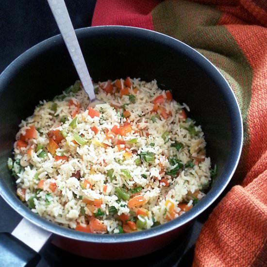 Bell Pepper Rice - Recipe photo by steamingpot