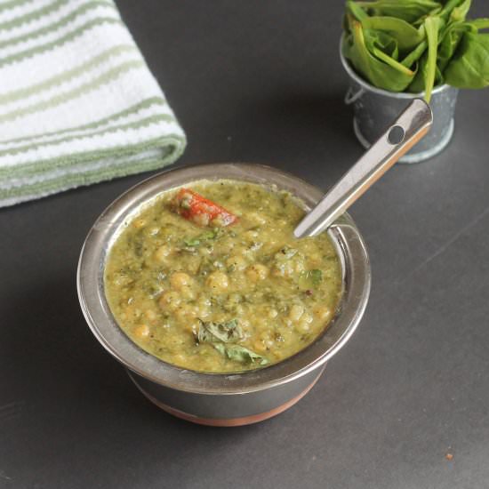 Keerai Milagu Kootu - Recipe photo by Traditionallymodernfood