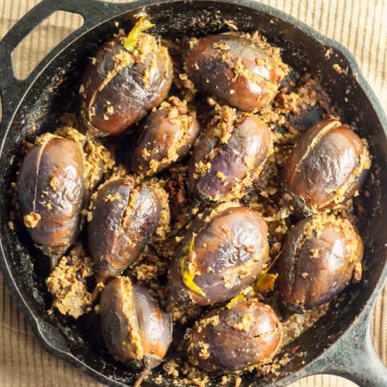 Stuffed Baby Eggplants - Recipe photo by PepperPowered