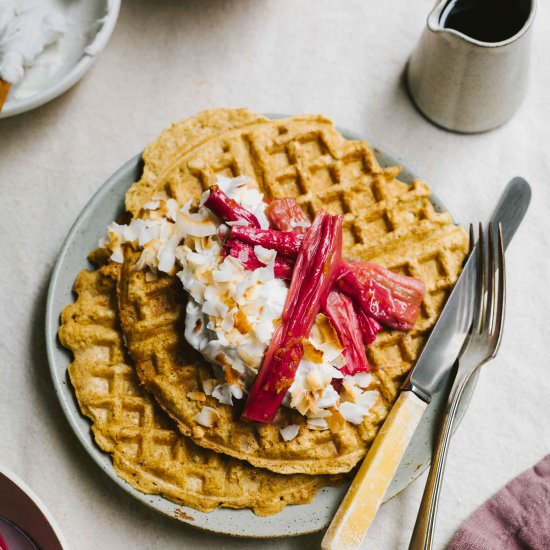 Meyer Lemon Waffles - Recipe photo by wholeheartedeats