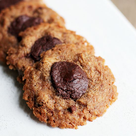 Thumbprint Chocolate Chip Cookies - Recipe photo by thisweekfordinner