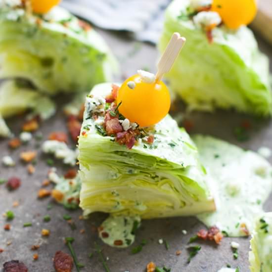 Mini Wedge Salads - Recipe photo by cookingforkeeps