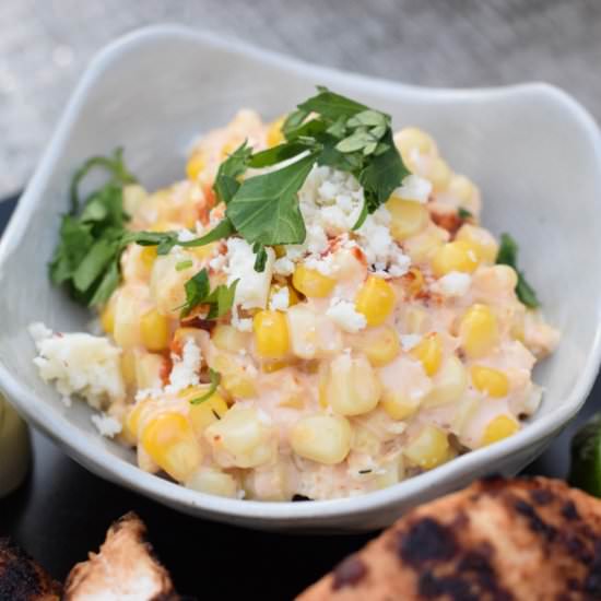 Grilled Corn Esquites - Recipe photo by work.cook.eat.