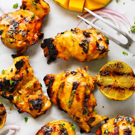Mango Lime Grilled Chicken - Recipe photo by platingsandpairings