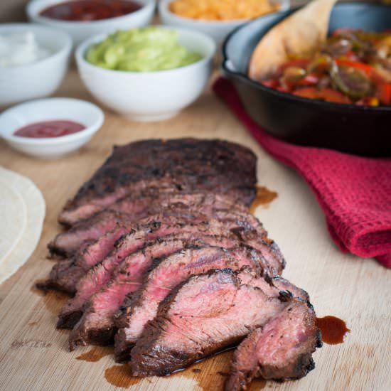 BBQ Steak for Fajitas - Recipe photo by photosandfood