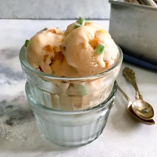 Tutti Frutti ice cream eggless - Recipe photo by polkapuffs