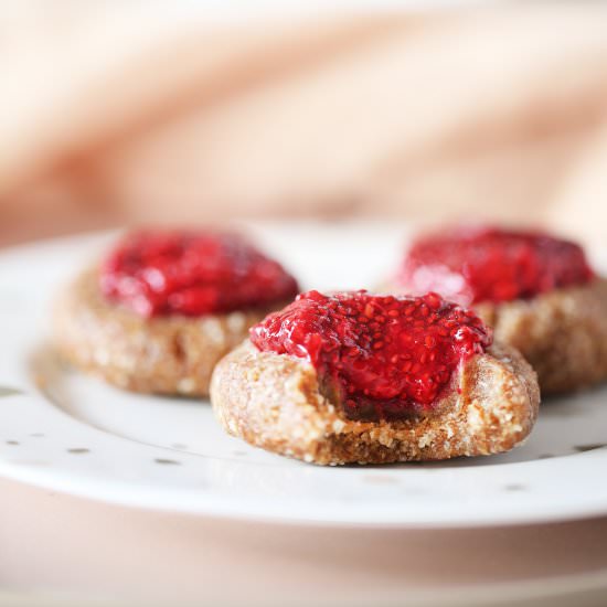Easy 2-Step Jam Drop Cookies - Recipe photo by begoodorganics