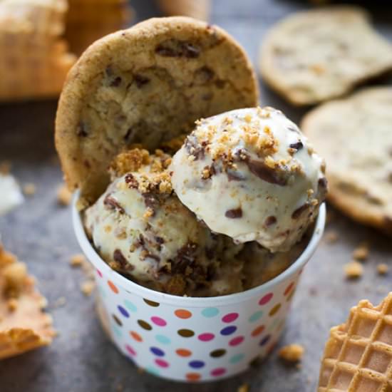 Chocolate Chip Cookie Ice Cream - Recipe photo by cookingforkeeps