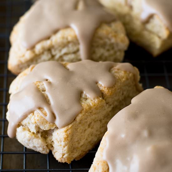 Small-batch Maple Scones - Recipe photo by BakingMischief