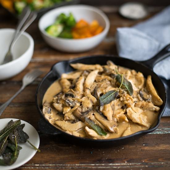 chicken & mushroom stroganoff - Recipe photo by drizzleanddip