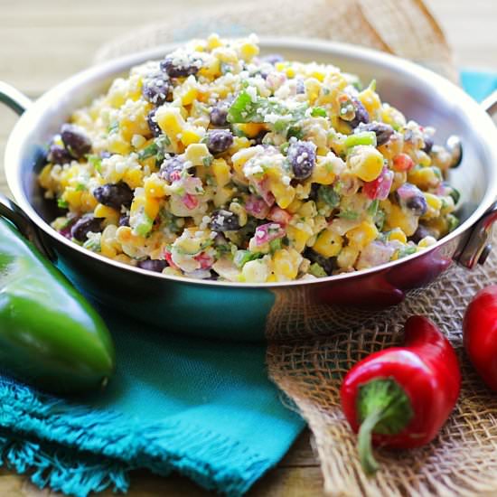 Mexican street corn salad - Recipe photo by tastesspicy