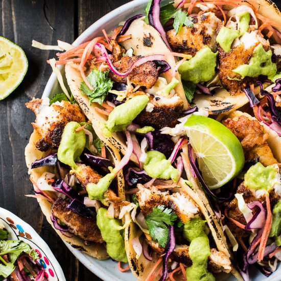Baja Fish Tacos - Recipe photo by The Endless Meal