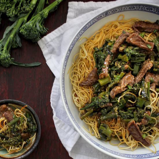 Beef & Broccoli Pan Fried Noodles - Recipe photo by scratch-eats