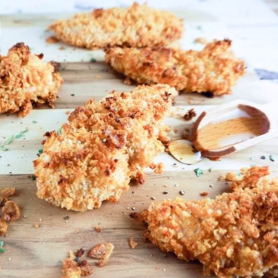 easy oven fried chicken - Recipe photo by loveandrisotto